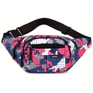 Trendy Fanny Pack Outdoor Waist Bag Unisex Adjustable Strap Multiple Pockets